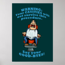 Funny Dentist Office Wall Art Posters