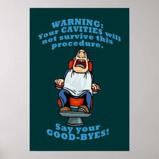 Funny Dentist Office Wall Art Posters
