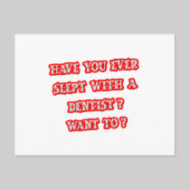 Funny Dentist Pick-Up Line Postcard