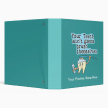 Funny Dentist's Office Appointment Book Vinyl Binders