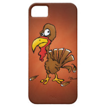 Funny Derp Turkey Cartoon iPhone 5 Case