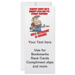 Funny design for father with daughters. rack cards