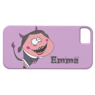 Funny Devil Girl Personalized iPhone 5 Cases