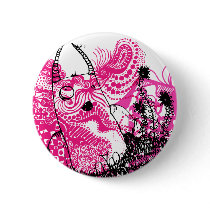 Funny devil graphics on button