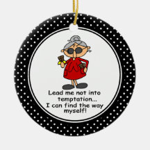 Funny Diet Humor Christmas Ornament