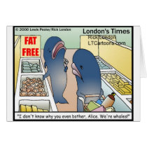 Funny Dieting Whales Tees Mugs Cards & Gifts cards