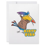 funny dirty bird naughty toucan cartoon custom announcements