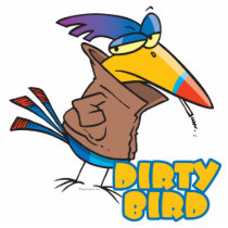 funny dirty bird naughty toucan cartoon photo sculpture