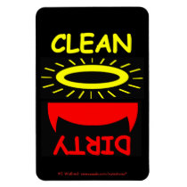 Funny Dishwasher Magnet Devil Angel