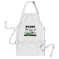 Funny Dive Buddy SCUBA Dive Buddy aprons by SCUBA_Dive_TShirts Funny Dive Buddy SCUBA Dive Buddy aprons