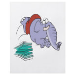 funny diving swimmer elephant cartoon flyers