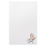 funny doctor doc on the run cartoon stationery