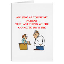 funny doctor joke greeting card