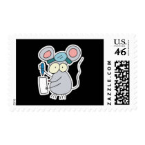 funny doctor mouse stamp