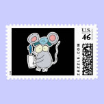 funny doctor mouse postage