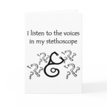 Funny Doctor or Nurse T-shirts and Gifts Card