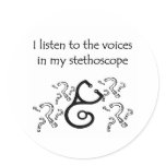 Funny Doctor or Nurse T-shirts and Gifts stickers