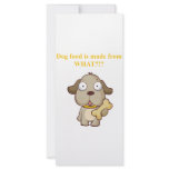 Funny Dog food is made from what?! Rack Card Template