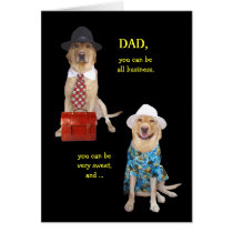 Funny Dog/Lab Card for Funny Dad cards