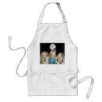 Funny Dog/Lab Howling Good Time aprons