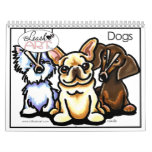 Funny Dog Lover Cartoons Calender by Off-Leash Art Wall Calendars