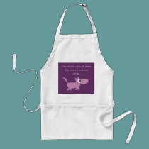 Funny Dog Quote Cute Cartoon Customizable Charity aprons