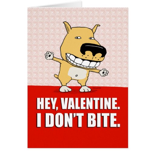 Funny Dog Valentine's Day card Zazzle