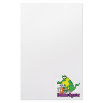 funny domesticated alligator gator stationery