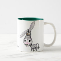 Funny donkey mug design