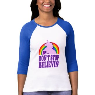 Funny Don't Stop Believin' Unicorn