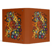 Funny_Doughnut 3 Ring Binders