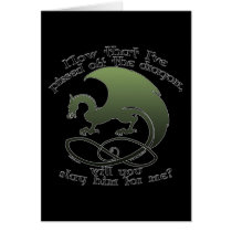 Funny Dragon Joke  Cards cards