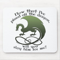 Funny Dragon Joke Mouse Pad #2 mousepads
