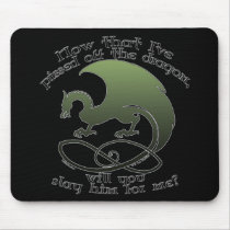 Funny Dragon Joke Mousepads mousepads