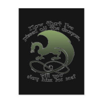 Funny Dragon Joke Postcards #1 postcards
