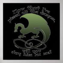 Funny Dragon Joke Prints & Posters #1 posters