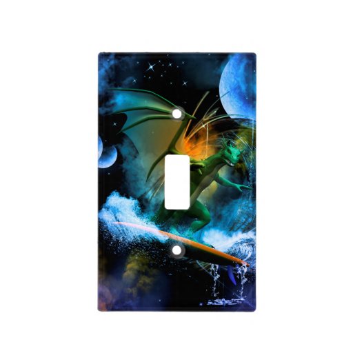 Funny dragon light switch plates