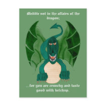 Funny Dragon Postcards