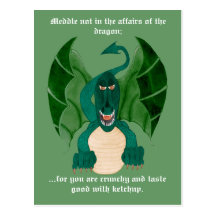 Funny Dragon Postcards