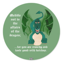 Funny Dragon Stickers
