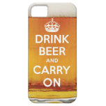 Funny drink beer and carry on iPhone 5 cases
