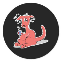funny drunk kangaroo stickers