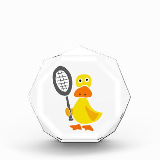 duck cartoon tennis award playing funny awards