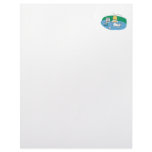 funny duck with hard hat avoiding golf balls personalized letterhead