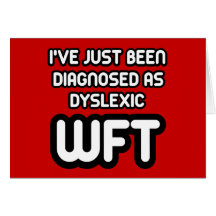 Funny dyslexic cards