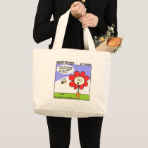 Funny Earth-Friendly Gardening Cartoon Grocery bags