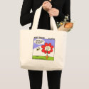 Funny Earth-Friendly Gardening Cartoon Grocery bags