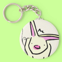 Funny Easter Bunny keychains