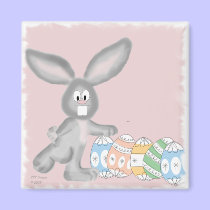 Funny Easter Bunny magnets