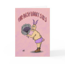 Funny Easter Cards: The Dust Bunny Says